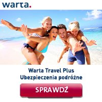 Reklama - tutaj kupisz ubezpieczenie podróżne online - Warta Travel