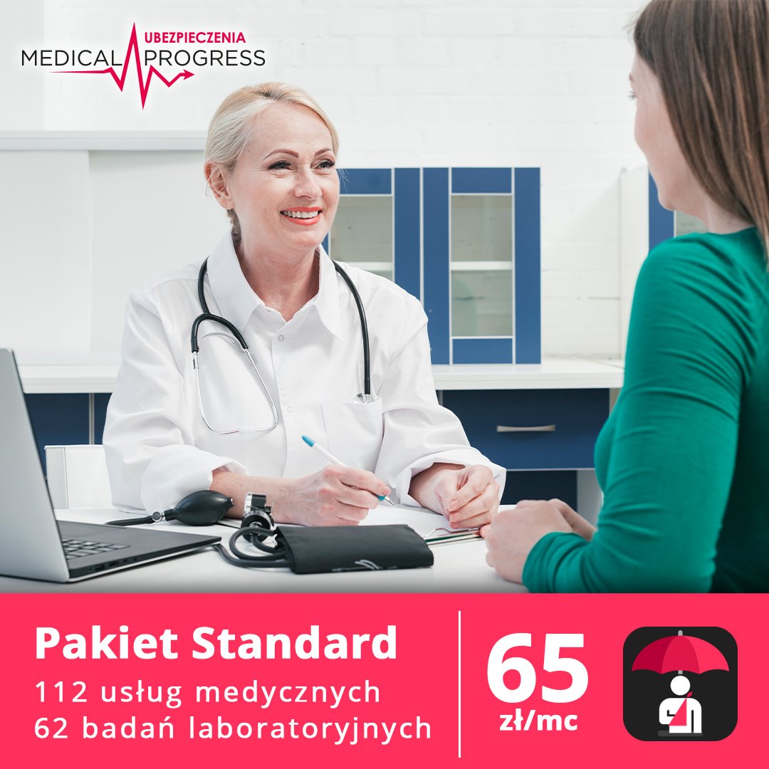 Abonament medyczny Antidotum Plus Pakiet Standard - 65 zł miesięcznie
